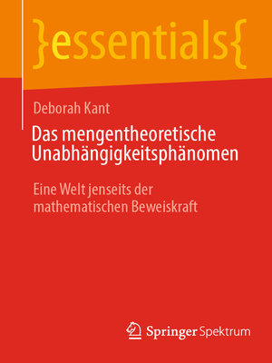 cover image of Das mengentheoretische Unabhängigkeitsphänomen